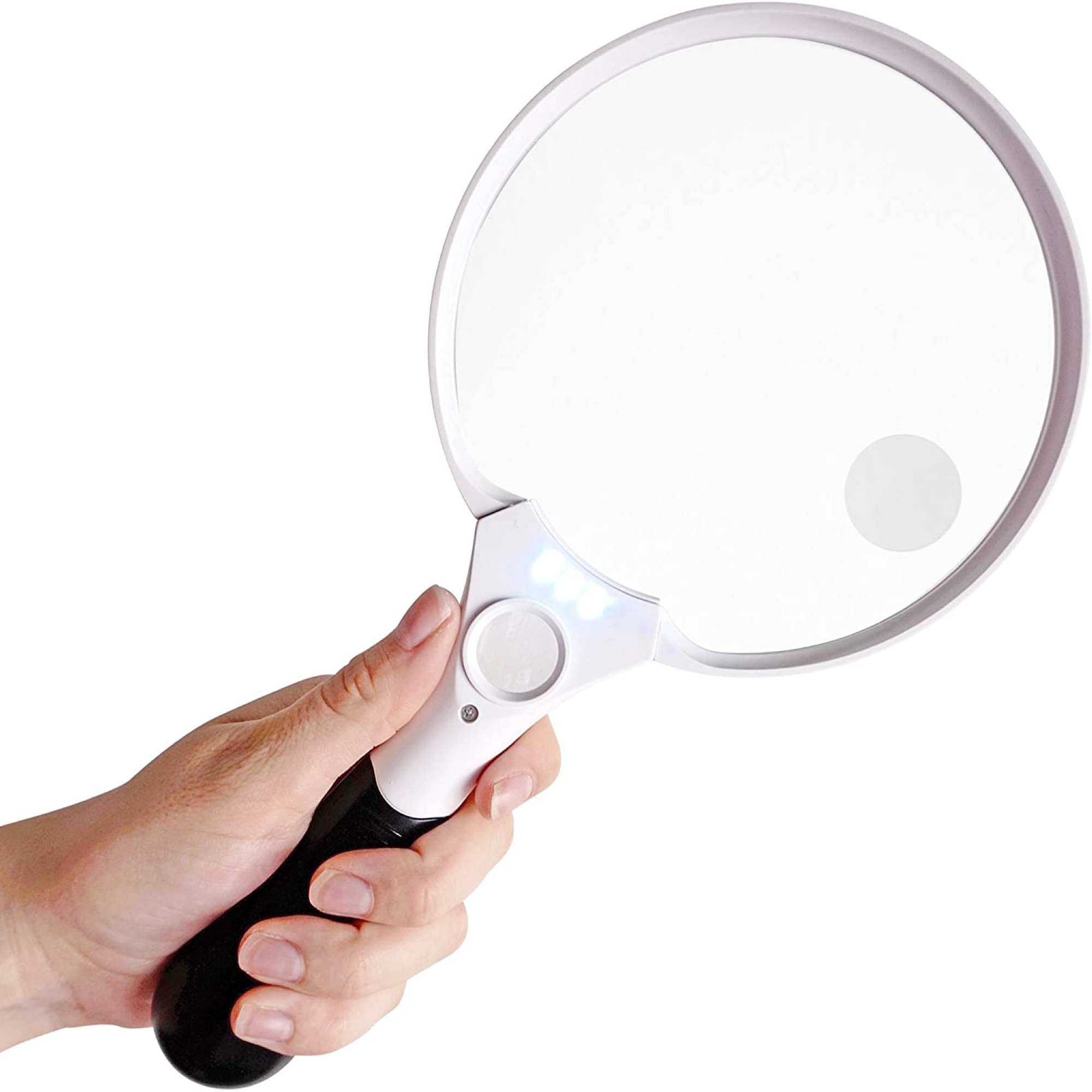 actie gracht Uitlijnen Vergrootglas met verlichting - Leesloep voor ouderen - Safe Age 3 x LED –  2x 4x 25x