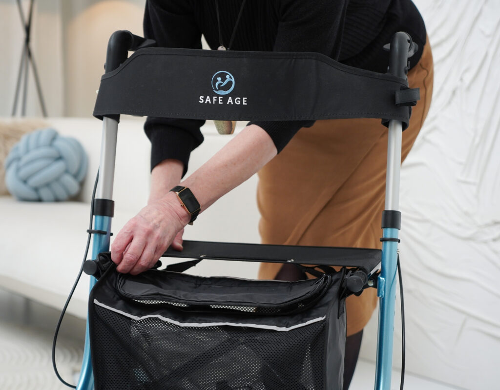 rollator boodschappen en wandelstok houder