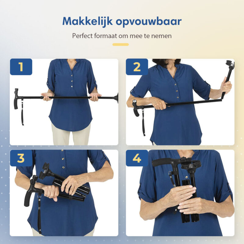 Wandelstok inklapbaar