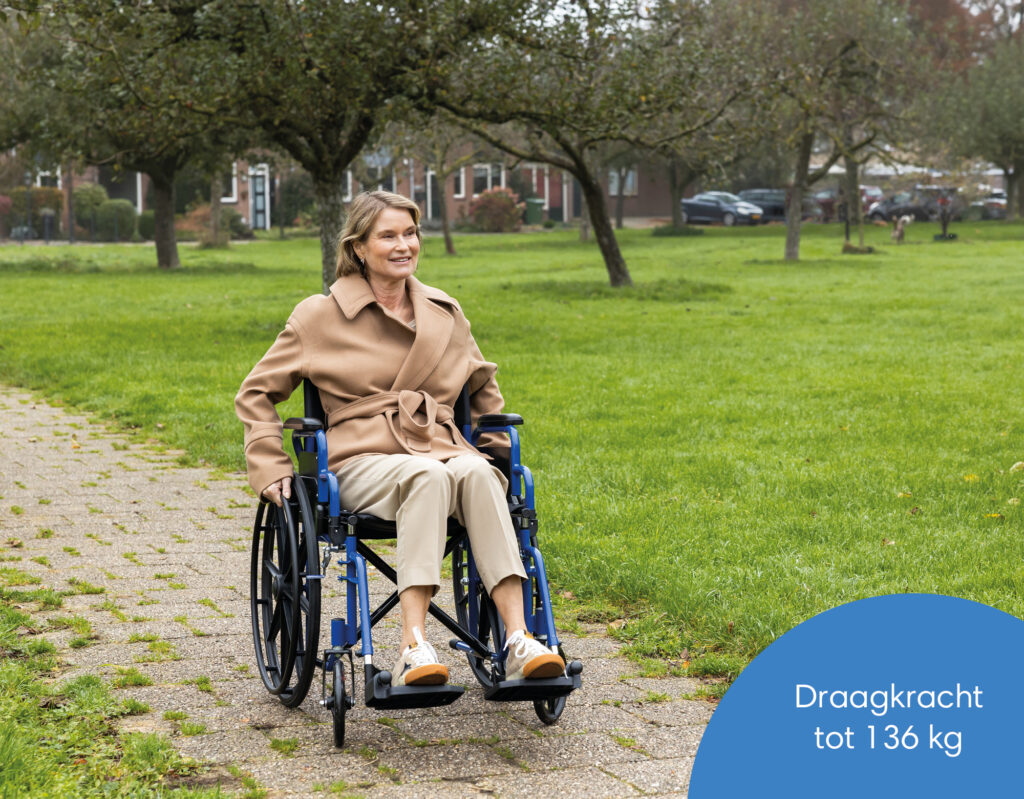 Rolstoel stevig en comfortabel