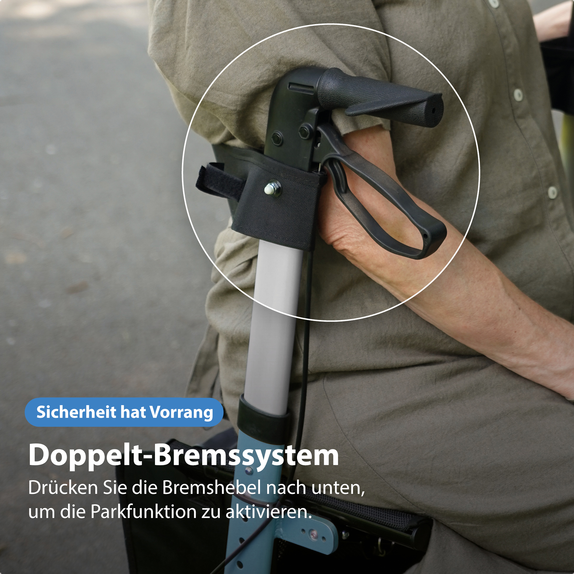 höhenverstellbarer Rollator