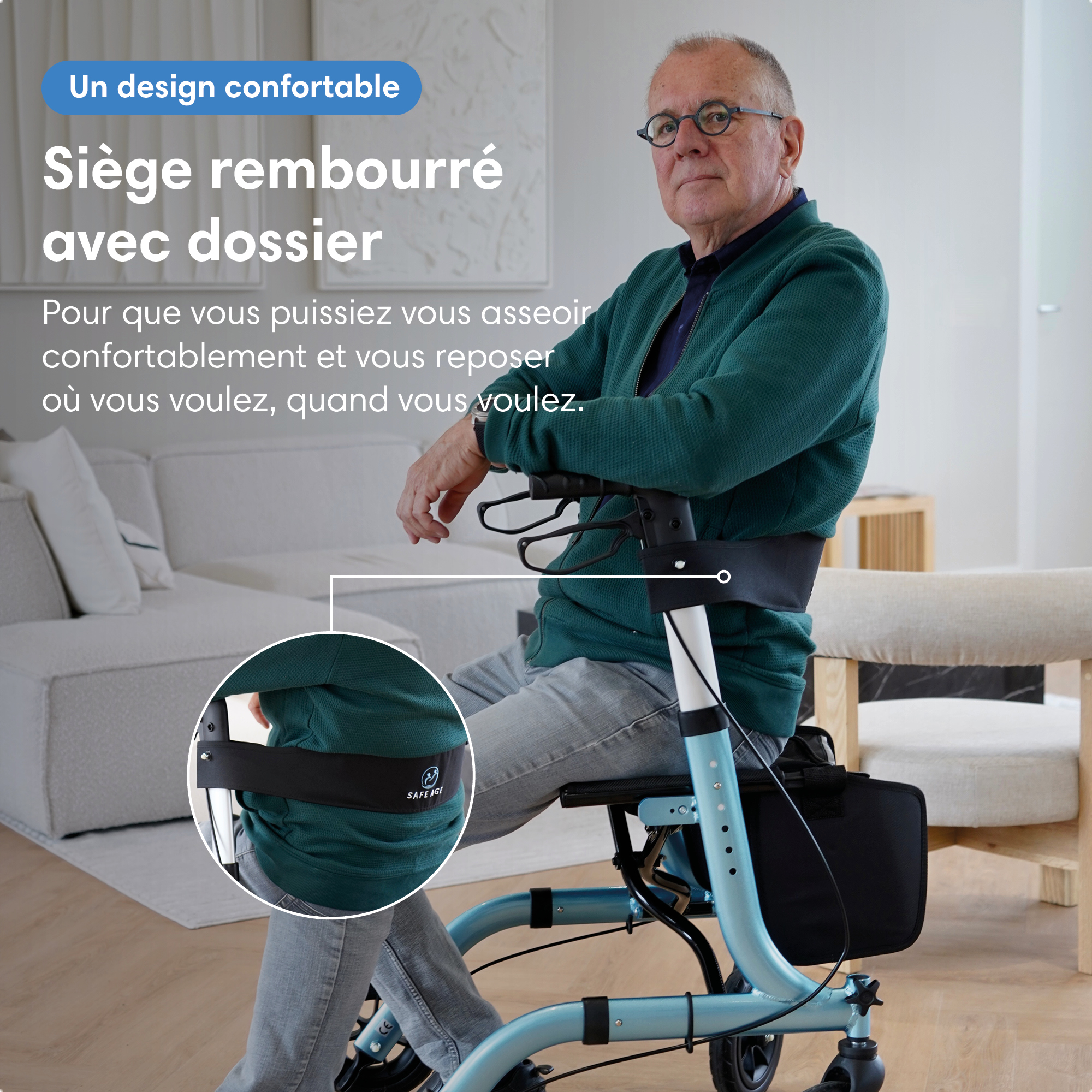 déambulateur avec siège