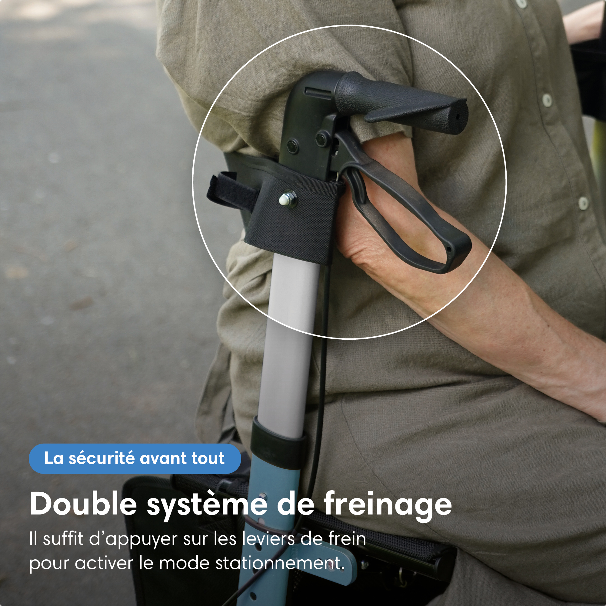 rollator réglable en hauteur